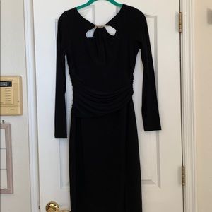 WHBM Black dinner dress long sleeve new w/tags